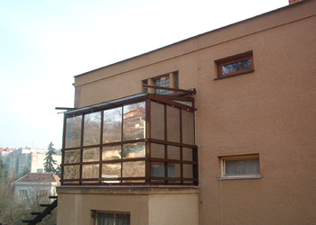 Realizace hliníkové terasy v patře rodinného domu