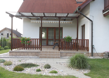 Realizace hliníkové pergoly se zastíněním na terase rodinného domu